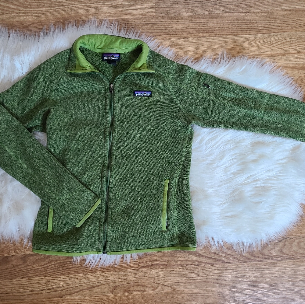 Patagonia Better Sweater, XS Women's, Light Green, Full Zip